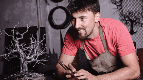 Andrei Bîrleanu, un sculptor în metal care a uimit lumea