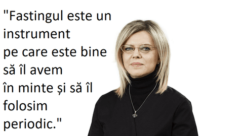 Dr. Ioana Berciu, nutriționist: "Eu sunt adepta postului intermitent și adepta fastingului, în general"