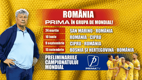 Toate privirile pe Prima TV! Naționala de fotbal intră în acțiune pentru calificarea la Campionatul Mondial de Fotbal din 2026