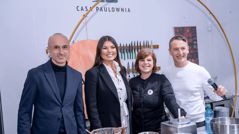 Paula Seling a gătit live un desert raw vegan, alături de unul dintre cei mai buni chefi din România