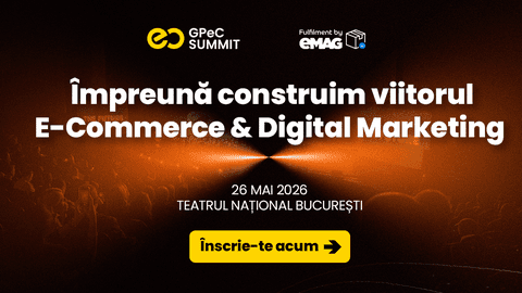 GPeC SUMMIT 26 Mai 2026 - Conferință, Expo și Networking cu 800+  actori relevanți din E-Commerce și Digital Marketing