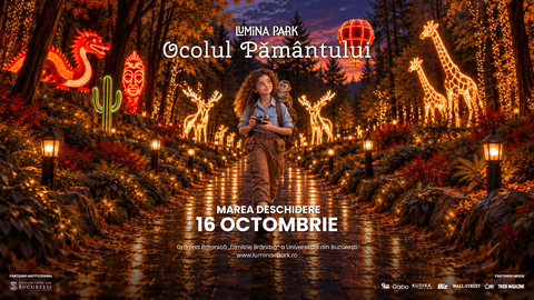 Cel mai mare parc de lumini din țară se deschide pe 16 octombrie în București, la Grădina Botanică.