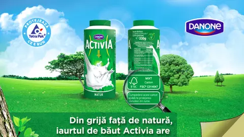 Activia de băut în ambalaj”reponsabil”