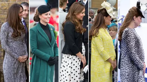 Evoluţia sarcinii Ducesei Kate în imagini, lună de lună