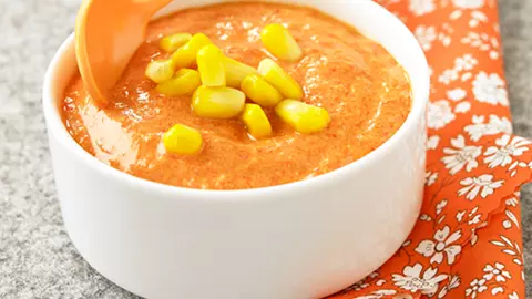 Ardei gras roşu cu piept de pui (de la 12 luni)