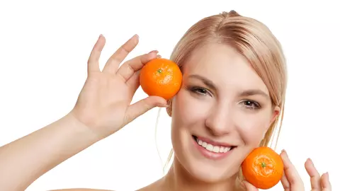 Mască din mandarine, pentru ten luminos
