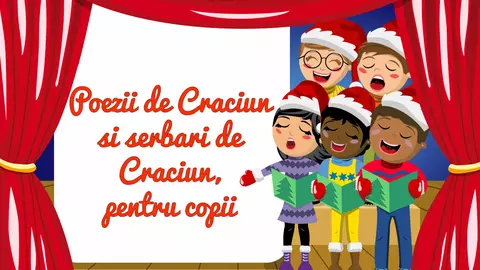 Poezii de Craciun scurte, pentru copii mici
