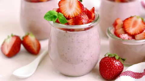 Mousse de căpșuni (de la vârsta de 2 ani)