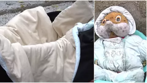 O mamă și-a abandonat bebelușul de 8 luni în scara unui bloc din Bălți. Alături a lăsat un bilet și biberonul cu lapte cald