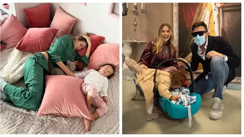 "L-a mușcat pe bebe!" Fiica lui Emily Burghelea, reacție violentă față de fratele ei în vârstă de o lună