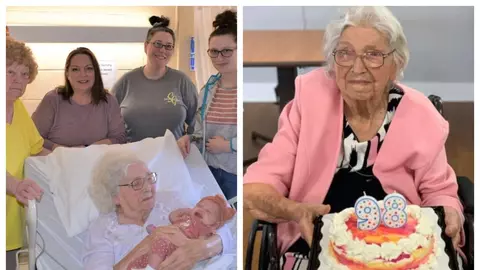 O femeie cu aproape 600 de nepoți și-a cunoscut stră-stră-strănepoata venită pe lume de doar câteva luni