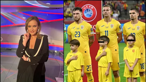 Ioana Maria Moldovan, mândră de fiul ei.  Andrei a debutat ca player escort la meciul României: “O amintire de suflet”