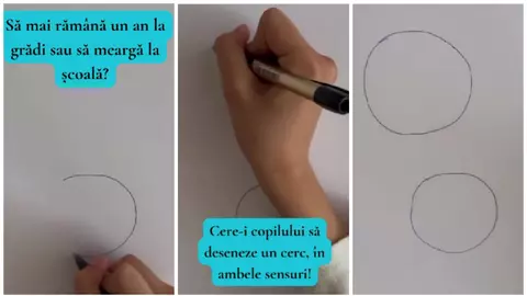 Cum știi când poți da copilul la școală. Testul cercului îți spune dacă e pregătit