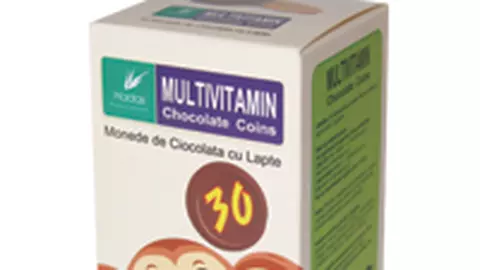 Multivitamin monede de ciocolata