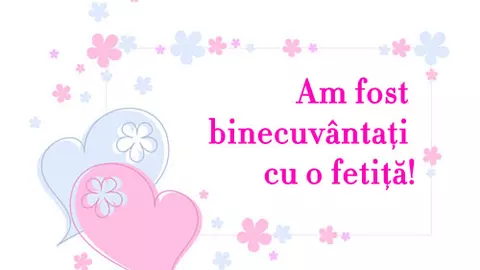 Am fost binecuvantati cu...