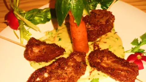 Costite de miel caramelizate, cu sos de lamaie si usturoi