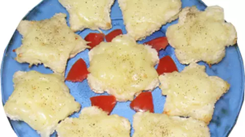 Tartine cu unt si cascaval