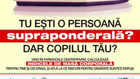 Tu esti o persoana supraponderala? Dar copilul tau?