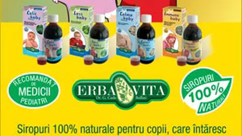 Siropurile Erbavita: 100% naturale pentru sanatatea copiilor tai (P)