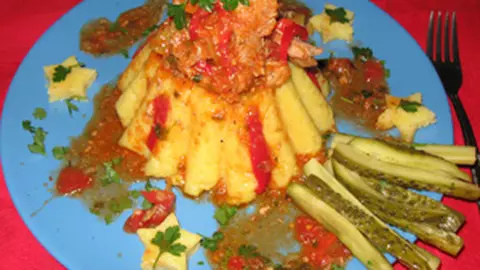 Mancare "Vulcanul noroios"