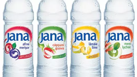 Jana apa cu arome de Capsuni-Guava, Afine-Merisor, Lamai sau Mere