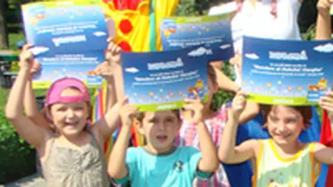 Copiii s-au distrat vara aceasta cu clovnul "Alergino"