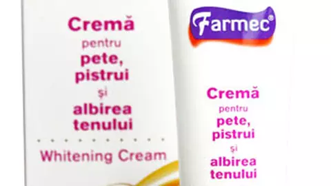 Crema-tratament pentru un ten fara pata de la Farmec