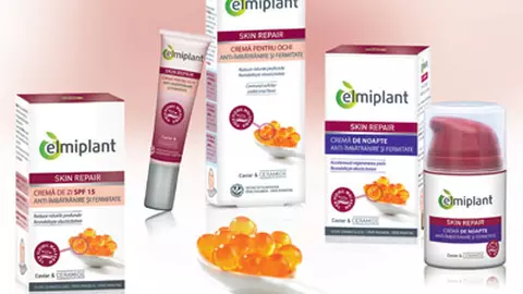 Noua gama antirid elmiplant SKIN REPAIR cu Caviar si Ceramide