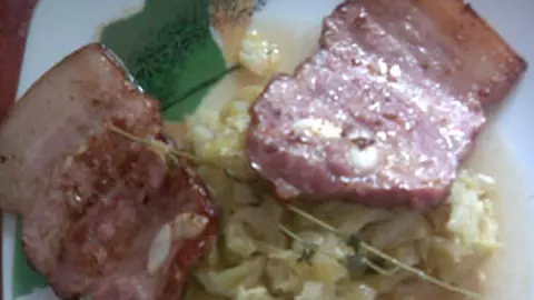 Varza cu costita afumata