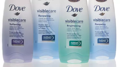 Noile geluri de dus Dove Visible Care cu Nutrium Moisture