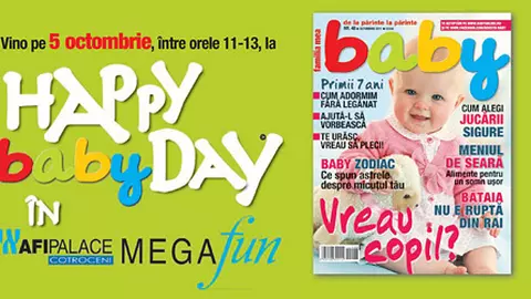 Te asteptam pe 5 octombrie la HAPPY baby DAY, editia a XV-a!