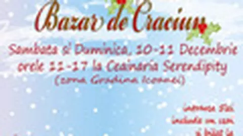BAZARUL DE CRACIUN la Serendipity 10-11 Decembrie 2011