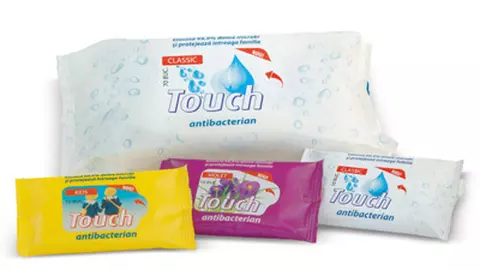 Servetelele umede antibacteriene Touch