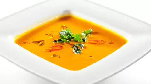 Supă cremă de legume rumenite la cuptor