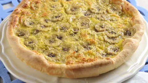 Budincă de banane şi cocos