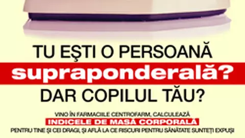Esti o persoana supraponderala? Copilul tau are probleme cu greutatea?