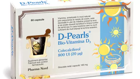 Bio-Vitamina D3, D-Pearls de la Pharma Nord