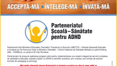 Parteneriatul Scoala – Sanatate pentru ADHD