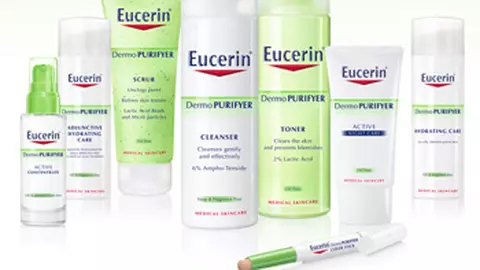 Gama dermatologica DermoPURIFYER de la Eucerin, pentru  ten acneic