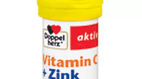 Nou: Doppelherz aktiv Vitamina C + Zinc, tablete efervescente