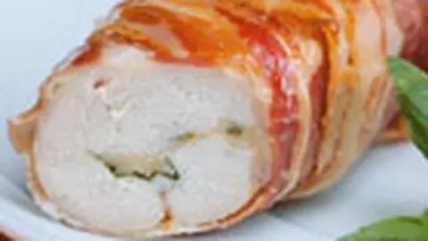Piept de pui umplut cu sunca de Parma