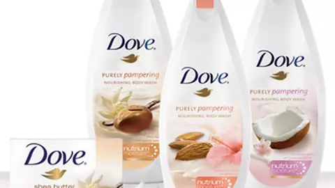 Noua gama Dove Purely Pampering sapun-crema si geluri de dus