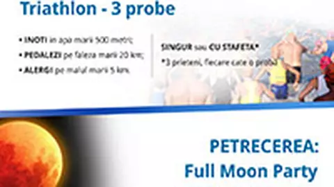Triatlon la mare, pentru amatori de sport si petrecere