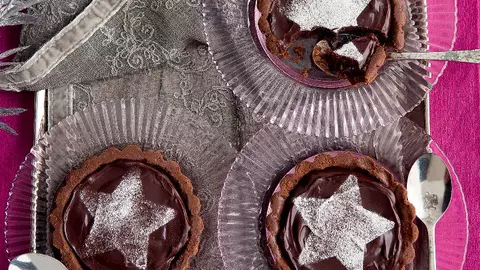  Mini tarte cu ciocolată