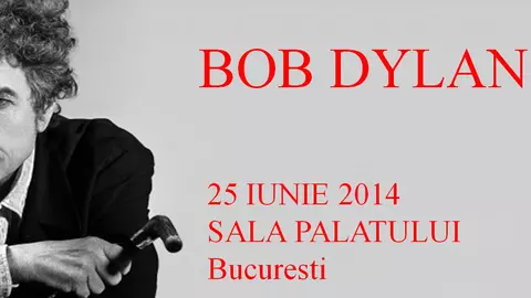 Legendarul artist Bob Dylan concertează pentru prima dată la Sala Palatului