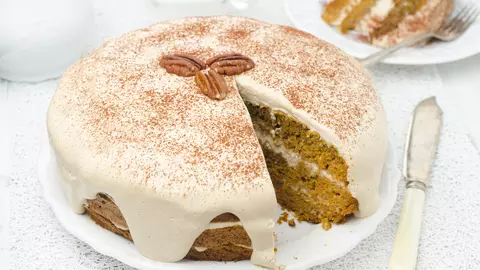 Tort delicios cu cafea și nuci 