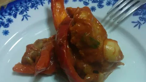 Porc thailandez cu lapte de cocos