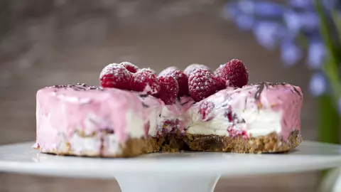 Cheesecake cu zmeură