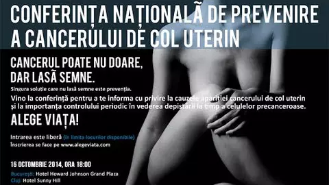 Octombrie, luna prevenirii cancerului de col uterin. Informează-te! 