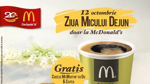 (P) McDonald’s îți face cinste de Ziua Micului Dejun